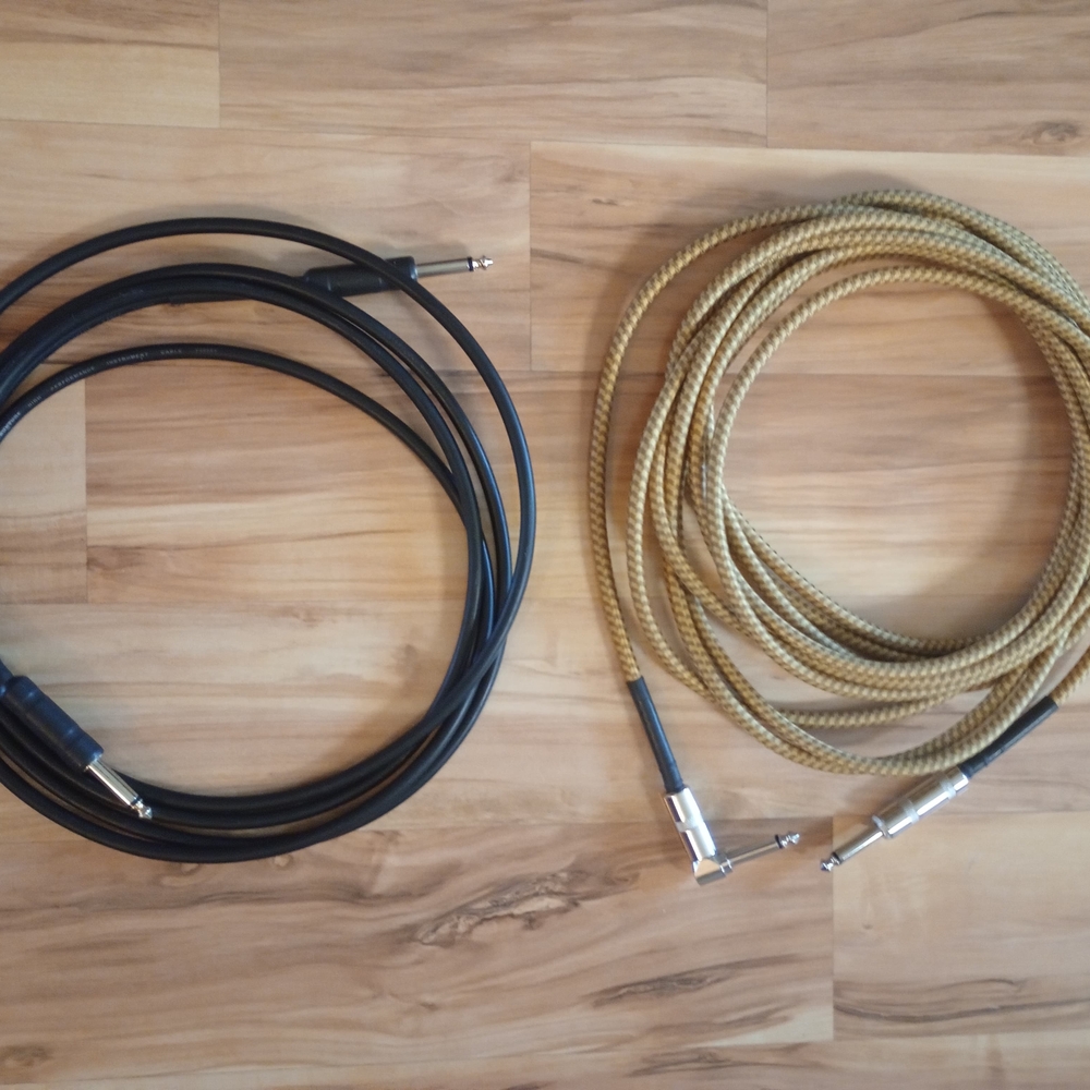 Black and Tan Audio Cables